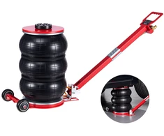 Pneumatinis automobilio domkratas 5 t. kėlimo aukštis 140-464 mm. greitas kėlimas. su ilga rankena