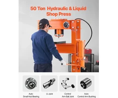 Pneumatinis hidraulinis presas su H formos rėmu 50 t