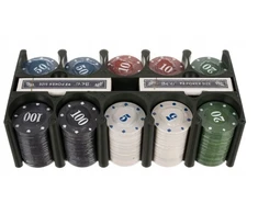 Pokerio rinkinys dėžutėje BERIMAX R4P-2CJFD 200 žetonų