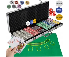 Pokerio rinkinys lagaminelyje Texas Strong Poker, 500 žetonų