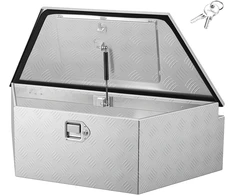 Priekabos grąžulo daiktadėžė iš aliuminio, 990x419x305 mm, keliamoji galia 50 kg