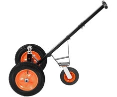 Priekabos vežimėlis. reguliuojamas aukštis 46-56 cm. keliamoji galia 544 kg. kemperiui