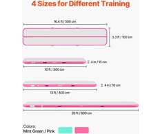 Pripučiamas jogos/gimnastikos kilimas 5 m. storis 10 cm. su elektriniu siurbliu. iki 200 kg. rožinis
