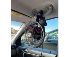 Prisegamas automobilinis ventiliatorius 12V