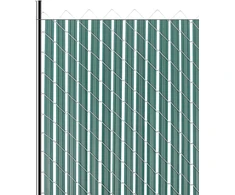 Privatumo juostelės su sparneliais tinklinei tvorai, dvisienės, HDPE 1130 mm, žalios
