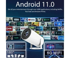 Projektorius - žaidimų konsolė GameProjector GP2 BERIMAX Wi-Fi, Android, 2 žaidimų pulteliai