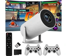 Projektorius - žaidimų konsolė GameProjector GP2 BERIMAX Wi-Fi, Android, 2 žaidimų pulteliai