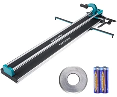 Rankinis plytelių pjaustytuvas 1200 mm su lazeriu. pjovimo storis 4-15 mm. dvigubi bėgeliai