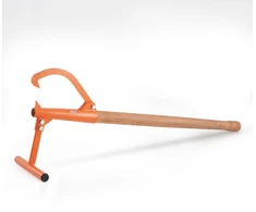 Rąstų keltuvas. ilgis 1180 mm. medinė rankena. rąstams iki 381 mm skersmens