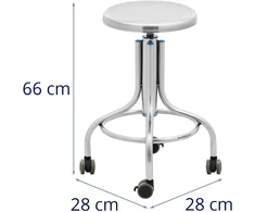 Reguliuojama laboratorinė kėdė 45-60 cm