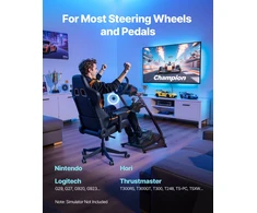 Reguliuojamas sulankstomas lenktynių vairo stovas. tinka Logitech G29/G27/G920/G923. Thrustmaster T300/T248
