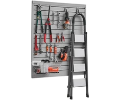 Reguliuojami PVC sieniniai skydeliai garažui su griovelio sistema. pilki. 1230 x 1235 mm