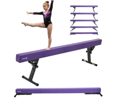 Reguliuojamo aukščio gimnastikos bumas vaikams 2.4 m violetinis