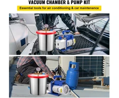Šaldymo agento vakuuminis siurblys 3CFM. 220V/50Hz. bakas 3 gal.
