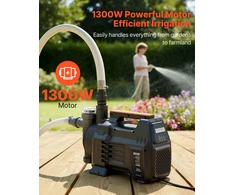 Seklaus šulinio srautinis siurblys 1300W. 4800 l/h. siurbimo aukštis 8 m. LCD ekranas