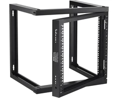 Sieninis atviro rėmo serverių stovas 9U. 68.04 kg. juodas. 530x450x520 mm