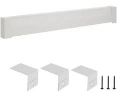 Šildymo plinto (baseboard) dangtelio profilis. ilgis 1831 mm. plienas. baltos spalvos