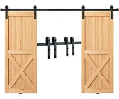 Slankiojančių durų bėgelio komplektas. 244 cm. keliamoji galia 150 kg