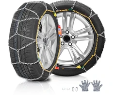 Sniego grandinės 610/685 mm, mangano legiruoto plieno, 2 vnt., sidabrinės