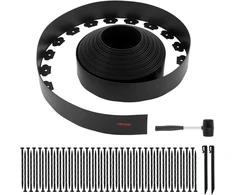 Sodo apvadas 20 m x 10 cm. plastikinis. be kasimo. atsparus UV