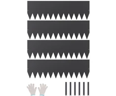 Sodo apvadas iš nerūdijančio plieno. sulankstomas. juodas. 4 vnt.. 1016 x 304.8 mm