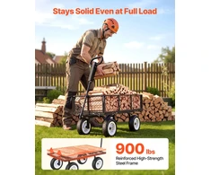 Sodo transportavimo vežimėlis apkrova iki 4082 kg malkoms ir žemei