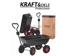 Sodo vežimėlis su išvertimo funkcija 75L 300KG KRAFT&amp;DELE KD3127