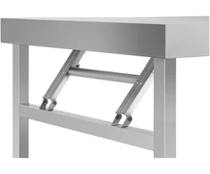 Stalas iš nerūdijančio plieno sulankstomas 100 x 60 cm