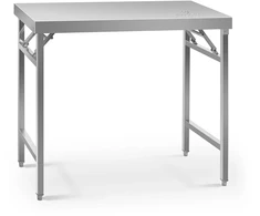 Stalas iš nerūdijančio plieno sulankstomas 100 x 60 cm