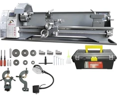 Stalinės tekinimo staklės metalui 750W ketaus HT200 korpusas greitis 50-2500 aps/min