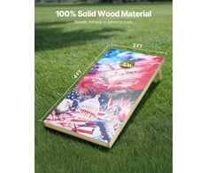 Stalo žaidimas Cornhole su 8 maišeliais. sulankstomas. 1255 x 600 x 302 mm