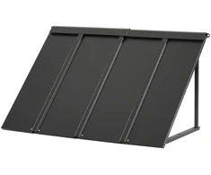 Stogelis virš durų ir lango 1125 x 610 mm. milteliniu būdu dažyto atsparaus korozijai plieno konstrukcija