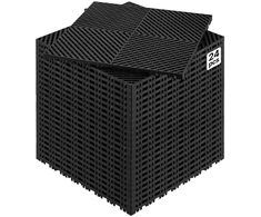 Sujungiami drenažo kilimėliai 415x415 mm. 24 vnt.. juodi