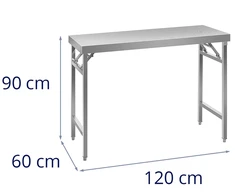 Sulankstomas darbo stalas, 120 x 60 cm