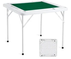 Sulankstomas madžiango/domino stalas 4 žaidėjams. 900x900 mm. su 4 puodelių laikikliais