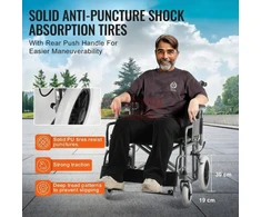 Sulankstomas neįgaliųjų vežimėlis VE03 136kg