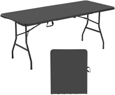 Sulankstomas plastikinis stalas. 1800x740x740 mm. baltas. šventėms ir piknikams