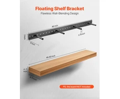Sunkiasvorė paslėpta lentynos atrama 1168.4 x 157.4 x 76.2 mm. keliamoji galia 104 kg