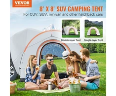 SUV kempingo palapinė. 240 x 240 x 230 cm. vandeniui atspari PU2000. 8.1kg
