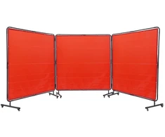 Suvirinimo apsauginis skydas su rėmu 3 skydeliai 18x18m