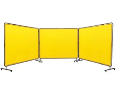 Suvirinimo apsauginis skydas su rėmu 3 skydeliai 18x24m