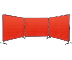 Suvirinimo apsauginis skydas su rėmu 3 skydeliai 18x24m