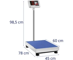 Svarstyklės Platforminė svarstyklė 300 kg / 50 g 45x60 cm Led ekranas