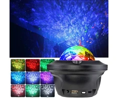 Šviesos efektas su lazeriu BERIMAX 7RP-9HK RGB, 6 W, 14 režimų ir laikmatis