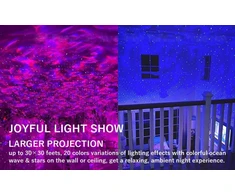 Šviesos efektas su lazeriu BERIMAX 8WN-2JL RGB, 6 W, 14 režimų ir laikmatis
