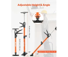 Teleskopinės atramos strypai 2 vnt. 53-115 cm apkrova iki 70 kg