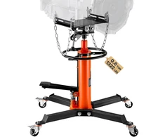 Teleskopinis hidraulinis transmisijos keltuvas 600 kg su pedalu 360° ratuku aukštis 81-170 cm