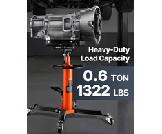Teleskopinis hidraulinis transmisijos keltuvas 600 kg su pedalu 360° ratuku aukštis 81-170 cm