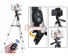 Teleskopinis trikojis stovas telefonui MK1 133 cm