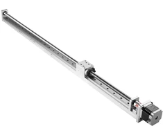 Tiesiaeigis pavaros aktuatorius eiga 1000mm rutulinis sriegis žingsninis variklis